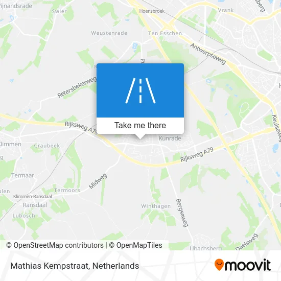 Mathias Kempstraat map