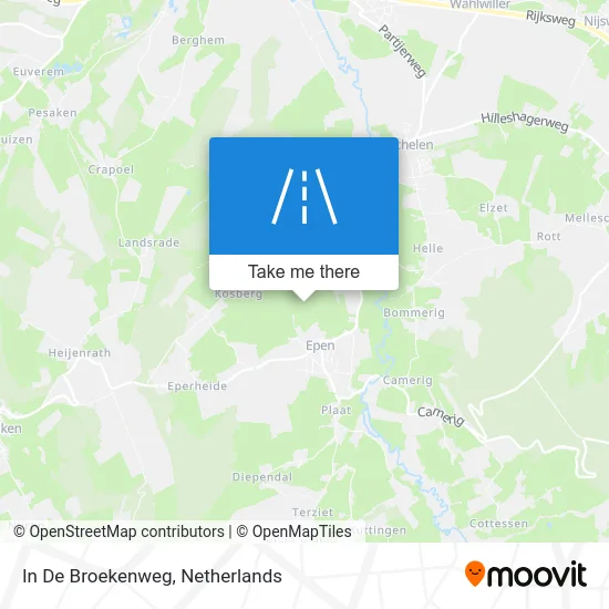 In De Broekenweg map