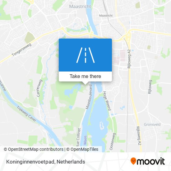 Koninginnenvoetpad Karte