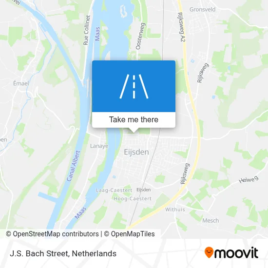 J.S. Bachstraat map