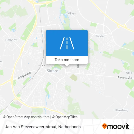 Jan Van Stevensweertstraat map