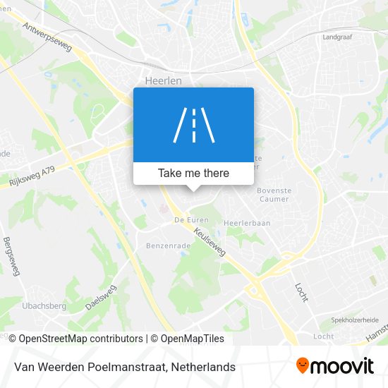Van Weerden Poelmanstraat map