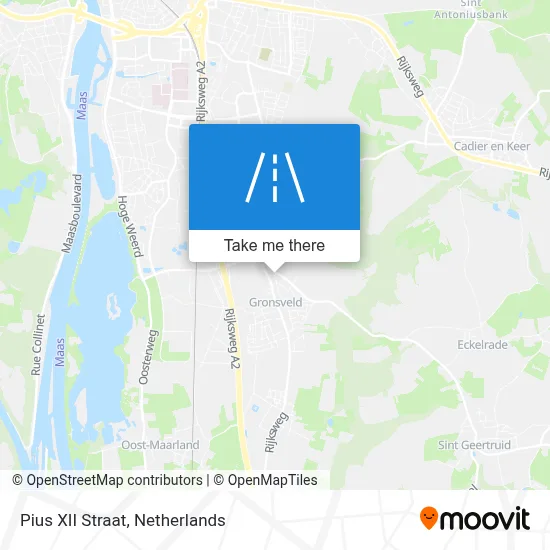 Pius XII Straat map