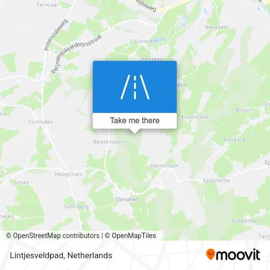 Lintjesveldpad map