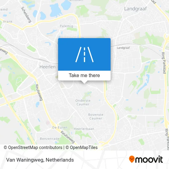 Van Waningweg map