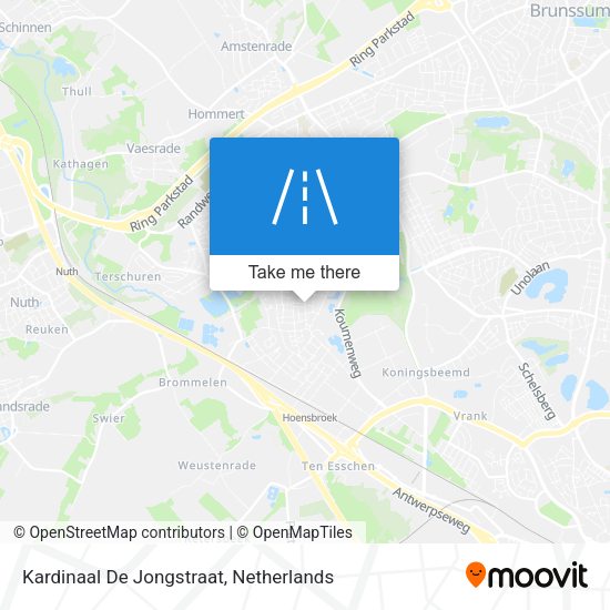 Kardinaal De Jongstraat map