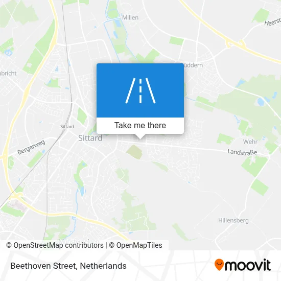 Beethovenstraat map