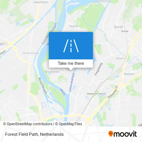 Bosveldweg map