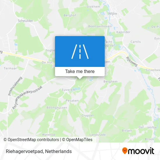 Riehagervoetpad map