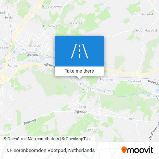 's Heerenbeemden Voetpad map