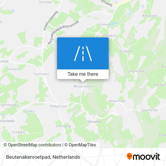 Beutenakervoetpad map