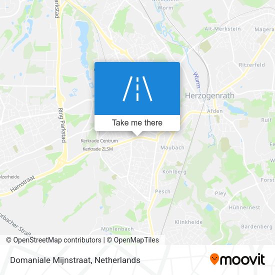 Domaniale Mijnstraat map