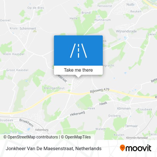 Jonkheer Van De Maesenstraat map