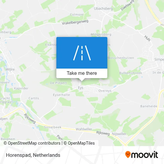 Horenspad map