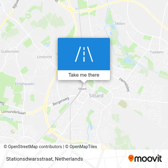 Stationsdwarsstraat map