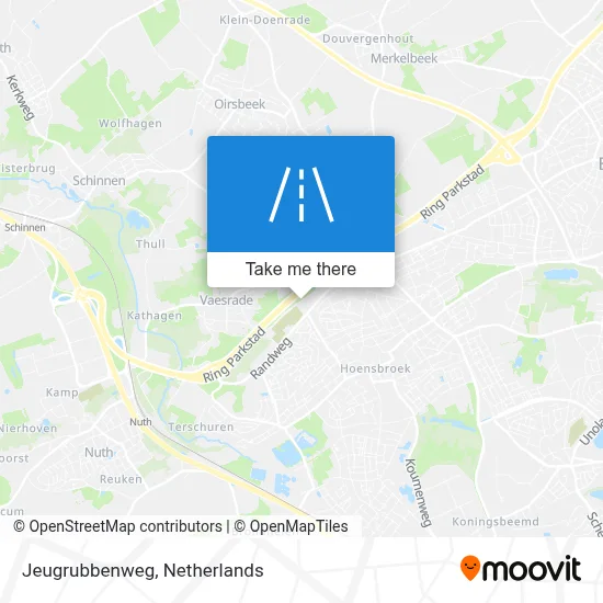 Jeugrubbenweg map