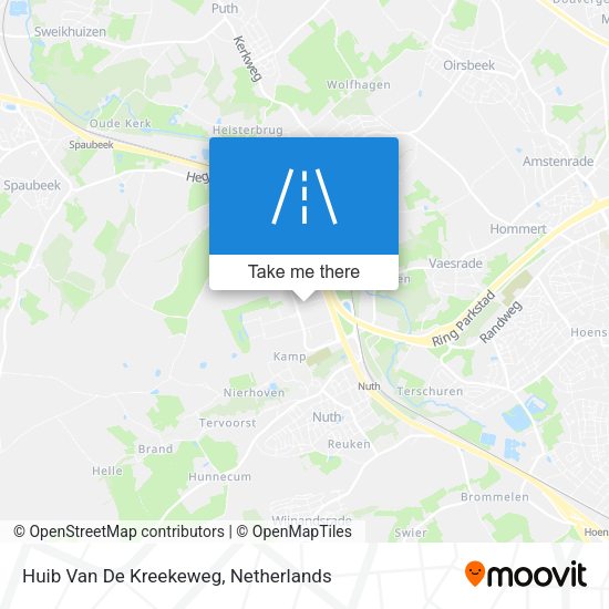 Huib Van De Kreekeweg map