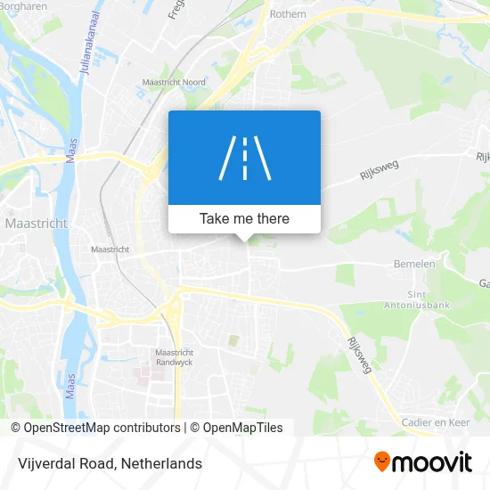 Vijverdalseweg map