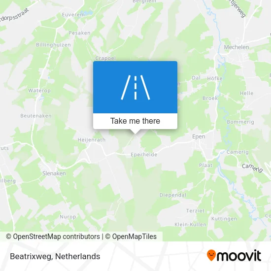 Beatrixweg map
