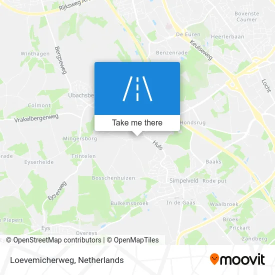 Loevemicherweg map