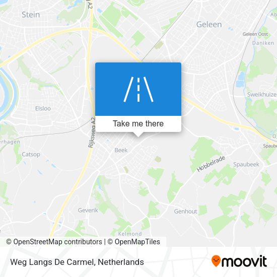 Weg Langs De Carmel map
