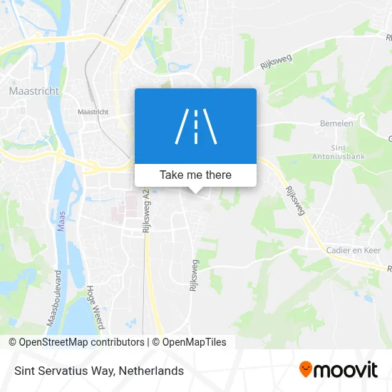 Sint Servatiusweg map