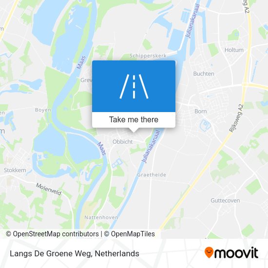 Langs De Groene Weg map