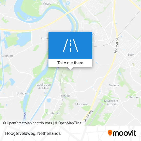 Hoogteveldweg map