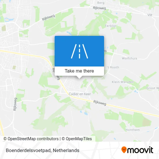 Boenderdelsvoetpad map