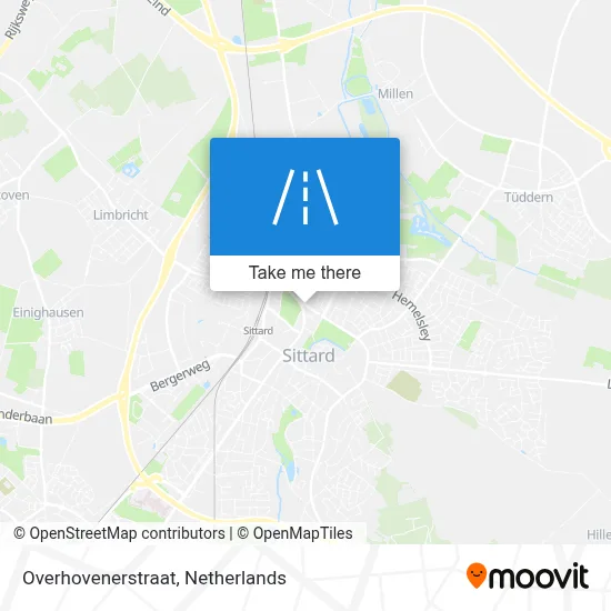 Overhovenerstraat map