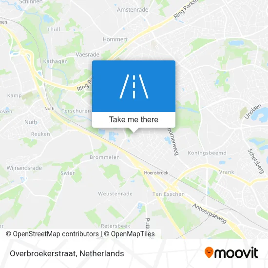 Overbroekerstraat map