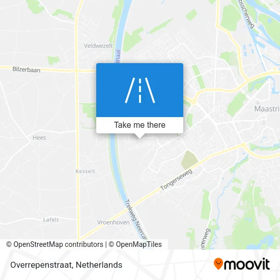 Overrepenstraat map
