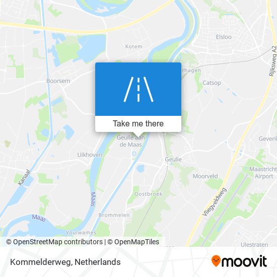 Kommelderweg Karte