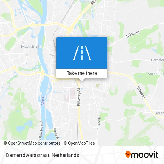 Demertdwarsstraat map