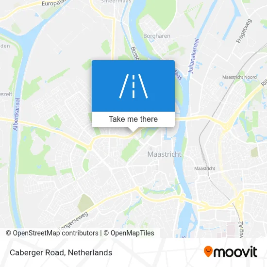 Cabergerweg map