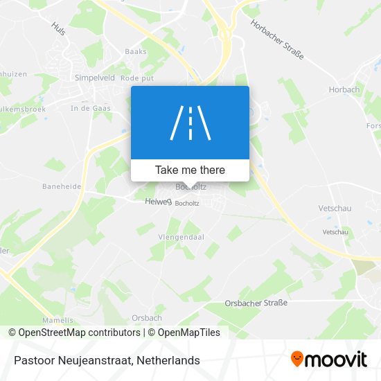 Pastoor Neujeanstraat map