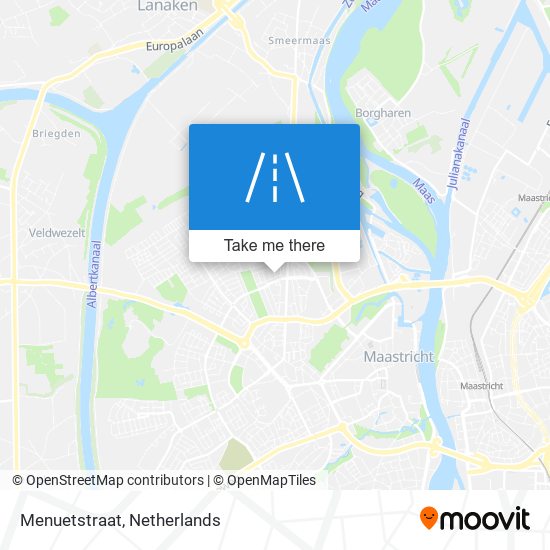 Menuetstraat map