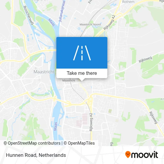 Hunnenweg map