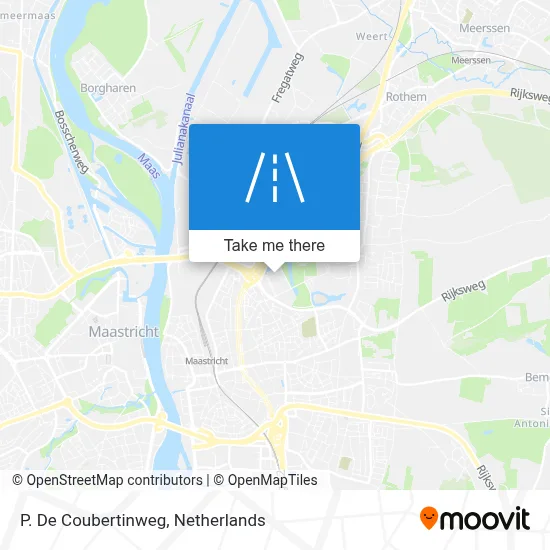 P. De Coubertinweg map