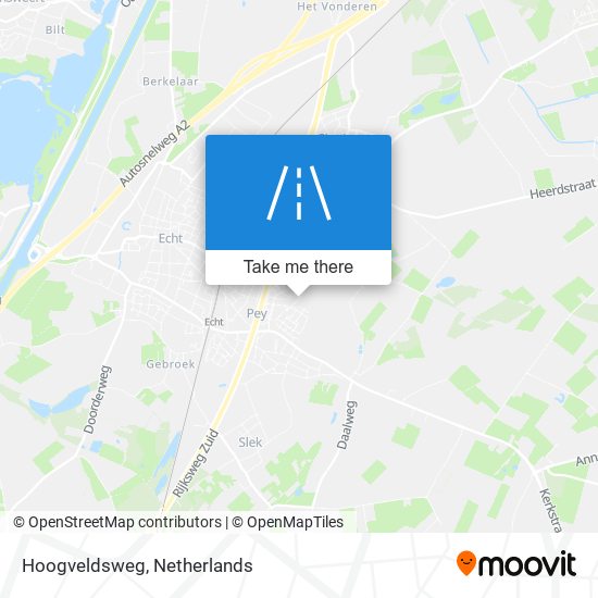 Hoogveldsweg map