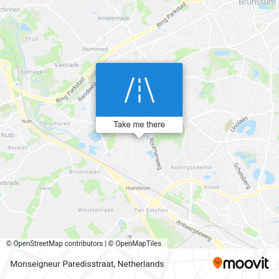 Monseigneur Paredisstraat map