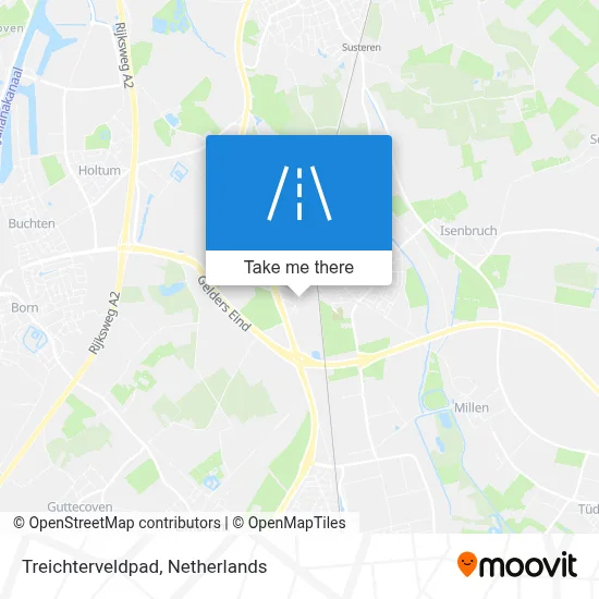 Treichterveldpad map