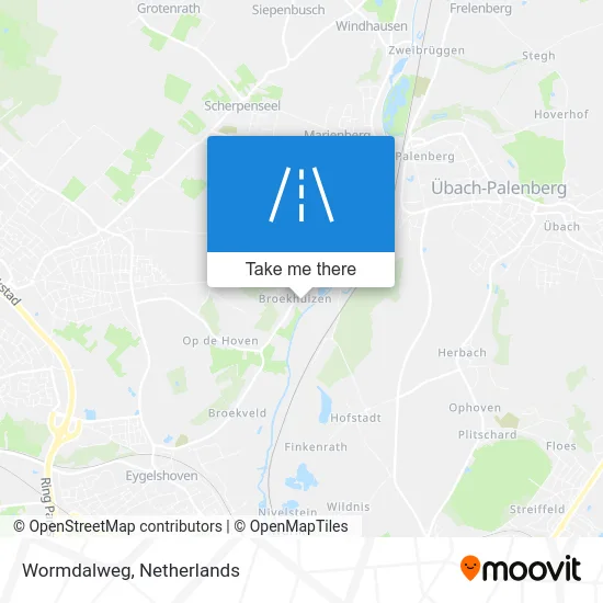 Wormdalweg map
