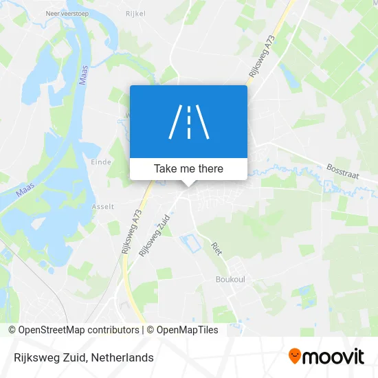Rijksweg Zuid map