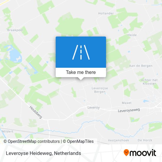 Leveroyse Heideweg map