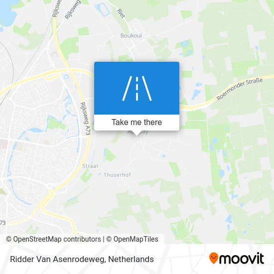 Ridder Van Asenrodeweg map