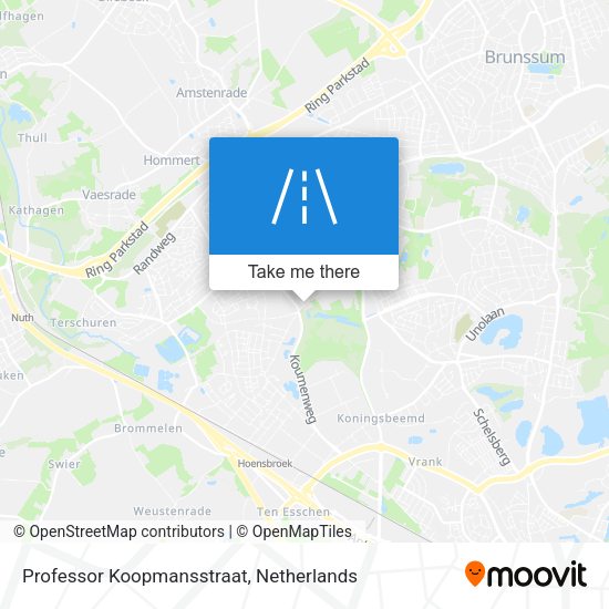 Professor Koopmansstraat map