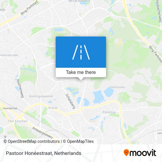 Pastoor Honéestraat map