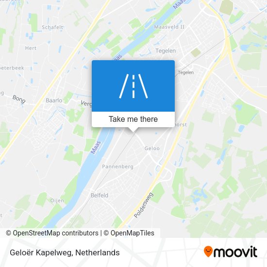 Geloër Kapelweg map