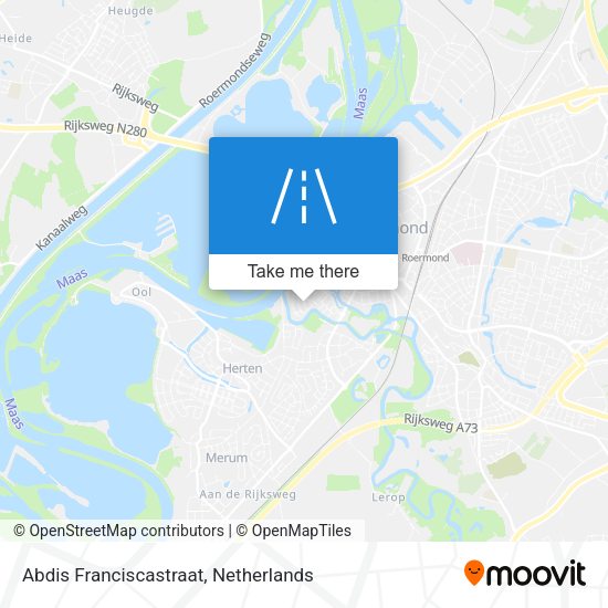 Abdis Franciscastraat map